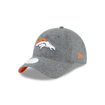 Denver Broncos Gorra | New Era NFL Melton Wool 9twenty Adjustable Cap Mexico - Grises